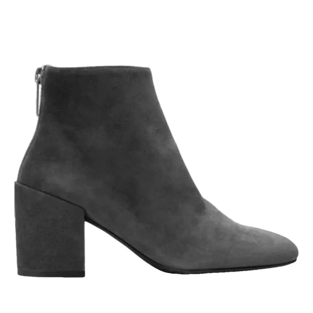 Stuart Weitzman Grey Suede Ankle Boots